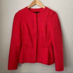 Zara Peplum Textured Jacket